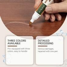 JAYSUING 3-Pack Wood Furniture Repair Markers - 4-In-1 Floor Scratch Cover Pen For Doors, Tables, Cabinets - Quick-Dry Water-Based Formula For White & Light Wood - Easy DIY Home Improvement Tool,Kitchen,Bathroom,Home,Room,Quick Ship Items,Free Shipping - Furniture Repair Pen - View 9