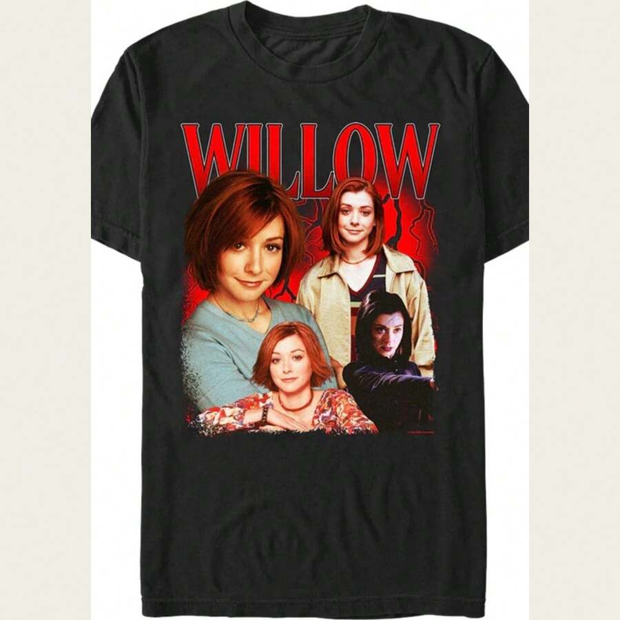 Willow Collage Buffy The Vampire Slayer T-Shirt - Negro - Ver 1