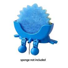 Cute Suspended Sponge Holder With Drainage Function, Scrubbing Sponge Holder, Kitchen Sink Sink Sink Holder, Fun Sponge Holder For Kitchen Sink, Brush Holder, Dishcloth Holder, Sink Plug Holder, 3D Printed Countertop Sponge Holder (Red) - Multicolor - View 13