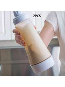 1pc/2pcs 1000ml Hand-Cranked Batter Mixer Bottle Batter Dispenser - 無色 - 查看 10