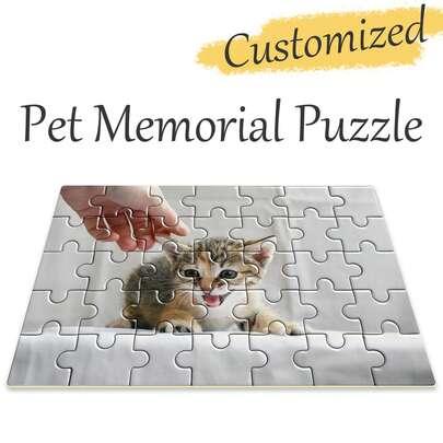 1pc Customizable Puzzle. Customizable Puzzle For Room Decor/Birthday Decor. Personalized Puzzle For Office Decor/Your Husband Or Wife/Restaurant. Customize All Size Puzzles With Wooden Frame Or Puzzle Only, For Personalized Gift/Room Decor/Home Decor. Customize All Size Puzzles For Wedding Moments/Anniversary/School.