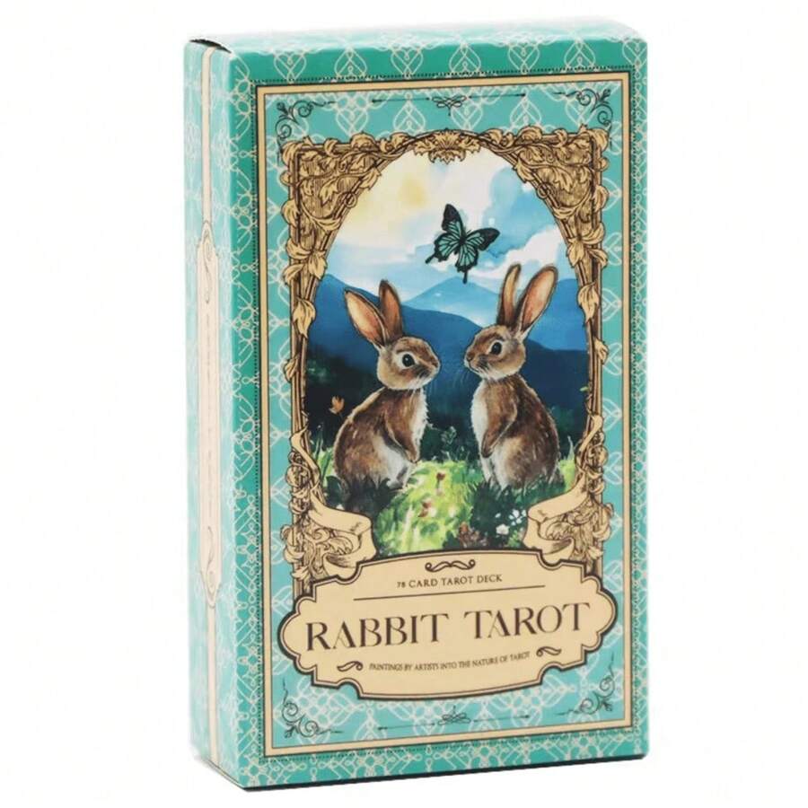 Bộ bài Tarot Thỏ Đáng Yêu: Bộ bài linh hồn động vật chữa lành dành cho người mới bắt đầu, công cụ bói toán độc đáo, bộ bài tiên tri dự đoán vận mệnh cho thiền định và hành trình tâm linh, trò chơi bài, 78 lá bài, thích hợp cho trò chơi tiệc tùng, phù hợp cho người từ 14 tuổi trở lên. - Nhiều màu - Xem 1