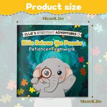 Elefante Ellie "Desafío de Rompecabezas Aventura" - Serie de Pensamiento Espacial y Enfoque, Bestseller Interactivo - Elefante Ellie - Ver 6