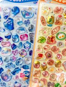 3D Embossed Cute DIY Phone Case, Cup, Handmade Decorative Stickers, High Quality Stickers - Multicolor - View 1