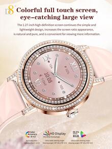 D8 Smart Watch For Women, Stylish Ladies Smartwatch With 1.27" HD Full Touch Screen (Clear In Sunlight). Support Bluetooth Calling - Make/Receive Calls From Wrist, Ideal For Office Ladies, Busy Moms, Outdoor Lovers. Built-In Health Monitoring: Real-Time Heart Rate, Blood Pressure, Blood Oxygen Tracking, Sleep Analysis (Deep/Light/Awake), Helps Manage Daily Health. - View 6