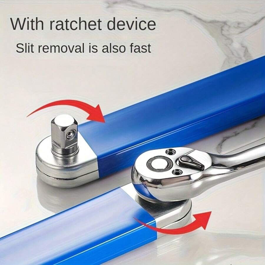 1 Set Multi-Function Extended Wrench Kit, Extended Wrench Torque Arm Set, Dual-Use Ratchet Wrench & Quick Socket, Ratchet Adapter, Universal Auto Repair Tools