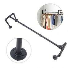 Industrial Style Heavy Duty Wall Mount Free Standing Clothes Rack Display Stand - 1 - View 1
