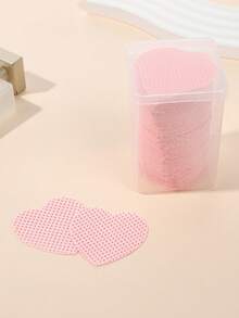 200/400/600片装心形化妆棉，卸甲湿巾，睫毛胶瓶口清洁巾，美甲工具配件 - 多色 - 查看 11