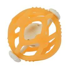 1个硅胶宠物摇铃球，狗狗玩具，耐啃咬，牙齿护理，会发出吱吱声，适合幼犬和小型犬的互动玩具 - 彩色 - 查看 14