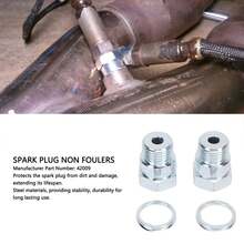 2-Pack 18mm Anti-Fouling Spark Plugs: Durable Construction With Gasket Seat For A Universal Fit. - A - View 2