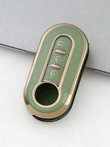 1pc Soft TPU Car Key Fob Cover/Protector Case, Suitable For Fiat 500, Peugeot, Buick, Iveco, Olsen Car Key Remote Control Shell, Anti-Drop, Anti-Dust, Elegant High-End Key Holder, Also Suitable For Women Gifts For Mother, Father, Graduation, And Teacher - one-size - View 7