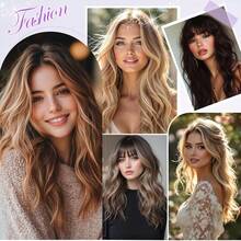 Extensiones de Cabello Sofeiyan con Clip, 4 Piezas de 40 para Mujer, Extensiones de Cabello Sintético Rizado y Grueso para Clip-in, Postizo Natural Suave con Clip – Rubio Miel con Marrón Claro - marrón cobre - Ver 10