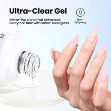 Beetles HEMA-Free Gel Top Coat 15ml, TPO Free No Wipe Top Coat Gel Polish 2026 Upgraded Formula Long Lasting U V LED For DIY At Home & Salon Manicure - Xem 5