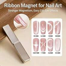 New Ribbon Magnetic Cat Eye Tool, Long Powerful Magnetic Bar, French Manicure Magnifying Nail Tool - Multicolor - View 2