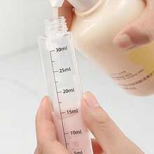 1pc 4-In-1 Travel Liquid Dispenser, Portable Travel Bottles, Liquid Filling Bottles For Perfume, Shampoo, Body Wash, And Other Liquid Products - Nordic Grey - View 10
