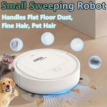 1500Pa Powerful Suction USB Rechargeable Robot Vacuum Cleaner 3-In-1 Sweeping, Vacuuming, Mopping For Pet Hair, Hard Wood Floor, Tile, Home & Office - A - View 9