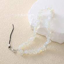 Fashionable Natural Crystal Phone Lanyard, Agate, Amethyst, Turquoise, Rose Quartz Bead Phone Charm Pendant For Women - Multicolor - View 8