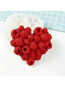 Molde grande de corona de frambuesa - Molde de silicona profesional para hornear y hecho a mano, material de alta calidad, adecuado para chocolate, jabón, velas, yeso, decoración de boda, cumpleaños y San Valentín - Desmoldado fácil, diseño de textura natural, excelente material, mejor opción para Navidad, perfecto para Acción de Gracias - Blanco - Ver 7