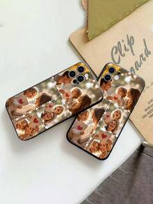 1pc Personalized Photo Phone Case With Family/Friends Pattern, Shockproof Black Full Coverage Protective Case, Suitable For IPhone11/12/13/14/15/16/16Pro/16ProMax/16Plus/17/17Pro/17ProMax/17e/Air/XS/X25/S25Ultra/S25Edge/A26/A36/A07/A17/S25FE/S26/S26Ultra/S26Plus/9A 5G/9/Pixel 10A/Moto G85, Fashionable Gift,International Version, Not The Domestic Version - Black - View 4