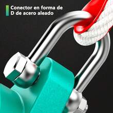 Línea de vida autorretráctil, cordón retráctil de alta resistencia de 330 lb con gancho de acero aleado y cable de acero para aviación, dispositivo anticaídas y de protección contra caídas para trabajos de construcción/techos. - 10 millones - Ver 4