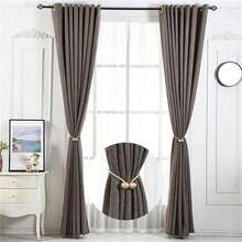 2pc Magnetic Curtain Tieback, Earphone-Shaped Window Curtain Buckle, No Drilling Curtain Holder - Black - View 8
