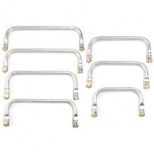 1 chiếc kẹp vuông bằng nhôm, phụ kiện khóa túi dệt, thích hợp để tự làm ví đựng tiền xu, túi đựng mỹ phẩm, hộp đựng trang sức, sửa chữa và tân trang túi xách, vật liệu khung khóa thủ công. - đội kép - Xem 3