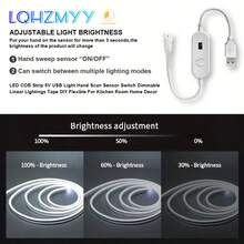 شريط إضاءة نيون QHZMYY قطعة واحدة بحساس مسح يدوي مع IC، تأثيرات تدفق المياه والمطاردة والشهاب، مفتاح تحكم بالإيماءات، إضاءة انسيابية بطراز تقني أجواء للسلالم والسياجات وغرف الألعاب والمطابخ والممرات وخلفيات التلفزيون والأسقف والديكور - أبيض - مشاهدة 5
