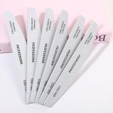 Bộ 5 dũa móng tay chuyên nghiệp hình lưỡi liềm, giấy nhám móng tay độ nhám 80/100/150/180 (ngẫu nhiên), dụng cụ loại bỏ chai sần, khối đánh bóng, dụng cụ cắt tỉa móng tay. - Nhiều màu - Xem 3