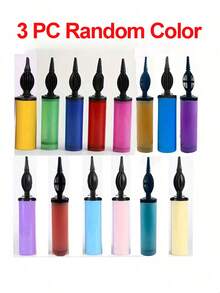 5pcs/Set Balloon Air Pump, Portable Handheld Inflator, Manual Balloon Inflator, Suitable For Birthday, Celebration, Wedding, Balloons (Random Color) - Multicolor - View 10