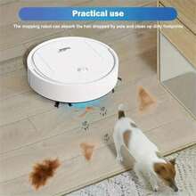 1500Pa Powerful Suction USB Rechargeable Robot Vacuum Cleaner 3-In-1 Sweeping, Vacuuming, Mopping For Pet Hair, Hard Wood Floor, Tile, Home & Office - A - View 3