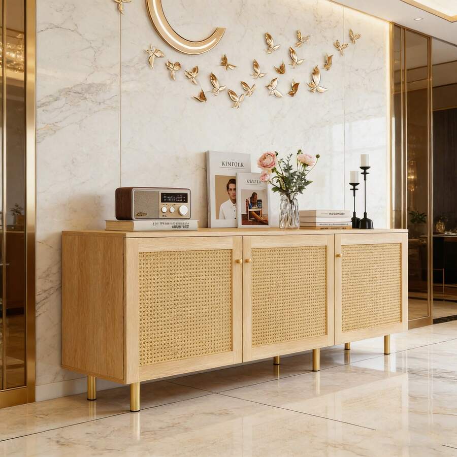 Storage Cabinets - Natural + MDF-2 - View 1