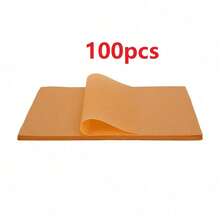100/50pcs Non-Stick Baking Parchment Paper, Oven Liners For Air Fryer, Pizza Sandwich Wrapping Paper, Food Packaging For Cooking, Grilling, Picnic And Restaurant - Brown - View 12