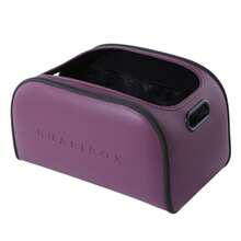 Inspired By Luxurious Leather Texture Car Storage Box, Front Passenger Seat Spacious Opening Storage Cube, High Capacity Luxury Car Interior Storage Box, Multifunctional Car Storage Essential - Multicolor - View 20