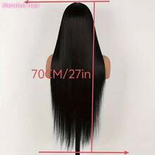 Peluca de cabello humano con encaje frontal recto de 13X6, peluca de cabello humano con encaje transparente HD de 13x4, densidad de 200%, con cabello bebé previamente desbastado, línea del cabello recta, estilo bob, color negro natural (24 pulgadas) - Natural y Negro - Ver 21