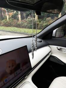 Shiny Star Car Pendant, Creative Rearview Mirror Decoration - A - View 2