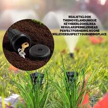 1pc Key Hider - A Sprinkler Shaped Key Hider With A Conical Shape That It Is A Key Anti-Theft Storage Device And A Waterproof Key For Outdoor Gardens, Courtyards, Lawns, And Can Be Easily Inserted Into Underground Gardens And Lawns - A - View 8