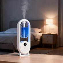 Home Premium Aroma Diffuser, Wall-Mounted USB Automatic Fragrance Diffuser, Hotel Bedroom Quiet Aroma Diffuser, Toilet Deodorizer Aroma Diffuser, Electric Air Purifier, Rechargeable, With Color Atmosphere Light - White - View 3