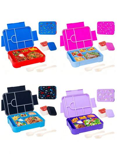 صندوق غداء كبير السعة مقاوم للتسرب مع غطاء، حاوية غداء محمولة للميكروويف، صندوق فاكهة، صندوق سلطة، صندوق تخزين طعام، مناسب للموظفين في المكاتب، رحلات الطبيعة، التخييم، العودة إلى المدرسة