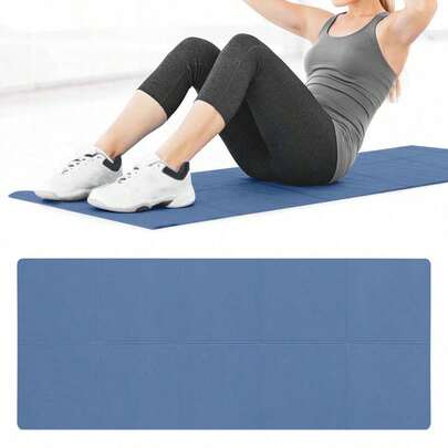 1 Pc 173 Cm * 61 Cm EVA Material Yoga Mat / Non-Slip Mat, Suitable For Pilates, Yoga, Rope Skipping And Fitness, A Solid Color Household Fitness Mat.