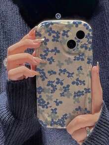 适用于 XR/7/8、17/17 Pro/17 Pro Max/17 Air、16/16 Pro/16 Plus/16 Pro Max、15 Pro Max、13、14、Galaxy S24、S24+、S24 Ultra、S22、A13 4G、A52、A52s 5G、A23、A35、A25、A73、Note 11/11 Lite 的花卉图案透明彩色保护手机壳 - 彩色 - 查看 5