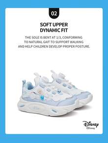 Disney Authorized Collaboration With Frozen | A Pair Of  Children's Sports Shoes, Including  Princess Sports Shoes, Anna Princess Sports Shoes, And Arendelle Princess Sports Shoes, Suitable For Daily Holiday Sports And Outdoor Wear. Comfortable, Slip Resistant, Wear-Resistant, And Breathable To The Soles Of The Feet (Children's Sports Shoes, Children's Shoes, Girls' Shoes, Girls' Shoes) - Blue - View 4