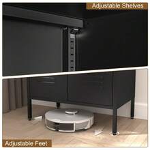 Cabinets - Black + Metal + 3-4 Shelves - View 11