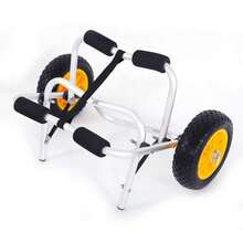 Yellow Kayak Canoe Boat Carrier Dolly Trailer, Portable Transport Cart With Wheels For Outdoor Water Sports, Heavy Duty Trolley For Kayak & Canoe Transportation, Sturdy Easy Moving Boat Cart For Beach Lake & Outdoor Use - Yellow - View 9