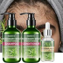 This 3-Piece Hair Care Set Includes Organic Rosemary And Mint Shampoo, Conditioner, And Scalp Oil. It Deeply Cleanses, Controls Oil, Removes Dandruff, And Nourishes Hair To Make Thin, Sparse Hair Appear Thicker And Fuller. It Also Repairs Dry, Damaged Hair, Suitable For Dry, Split, Damaged, And Fragile Hair. Suitable For Both Men And Women. - Shampoo + Conditioner + Hair Oil - View 4