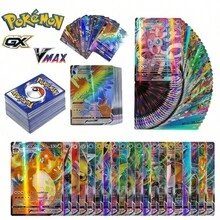 超过300张稀有卡牌，2026年全新发售！包含VMAX/GX/EX卡牌、彩虹闪卡、全套限量版闪光卡牌。包装设计随机，正版TCG收藏品。（款式和包装随机） - 彩色 - 查看 4