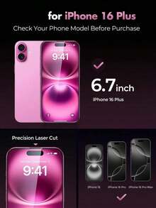 Tempered Glass Screen Protector SDRD 5 In 1 [4 Screen Glasses + 1 Lens Glass] For IPhone 17 17 Pro 17 Pro Max 17 Air 16 15promax 15 15pro14/14 Pro / 14 13 11 12 Pro Max Mini 14 Plus 13 ProMax 14ProMax 13Pro Max Transparent Screen Glass + Double Layer Camera Glass Spring Gift Anniversary - Clear 2 - View 8