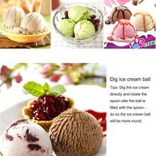 1/3Pcs Stainless Steel Trigger Ice Cream Cookie Scoop Multi Use Portion Tool For Home Restaurant Ice Cream Shop Baking Daily Dessert Prep - Default - View 8