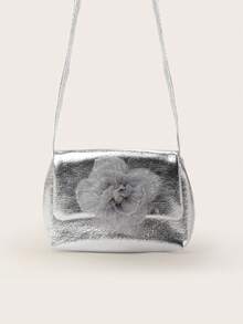 1pc Girls Cute Bow Chain Shoulder Crossbody Bag, Mini Coin Purse Fashion Accessory - Crossbody Bags - View 8