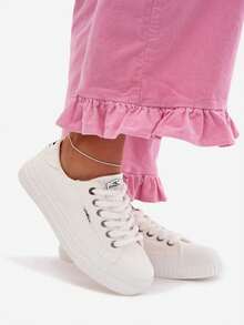 Women's O`NEILL SPINNA C LOW Platform Sneakers, Light And Breathable, Comfortable, Stylish, Textile With Classic Lacing For Everyday Urban Outfits White - White - View 9