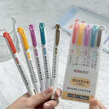 5 Stück, Doppelköpfiger Textmarker zum Markieren und Unterstreichen, kein Verschmieren auf Papier, hochwertiges Aussehen, Studenten Farbplaner Stift, speziell für Studenten geeigneter Wasserfarben Stift, Doppelköpfiger Textmarker speziell für Kunststudenten, Textmarker speziell für Schüler und Studenten, kompatibel mit Kunstbüchern für Studenten - Sätze - Übersicht 10